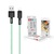 Дата кабель USB 2.0 AM to Lightning 1.0m 5A green XO (NB166-L-1-GR)