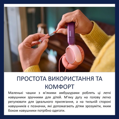Навушники Philips TAK2000MP/00 USB-C/3,5 мм Burgundy/Orange (TAK2000MP/00)