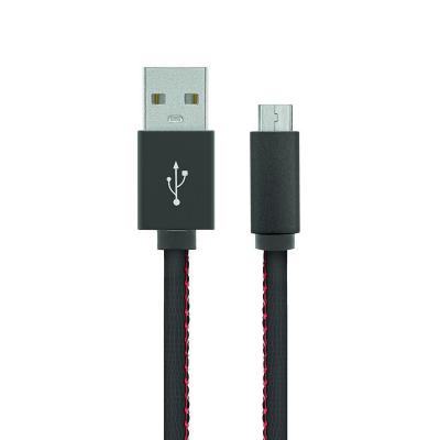 Дата кабель Gelius Leather Edition MicroUSB Black (40408)