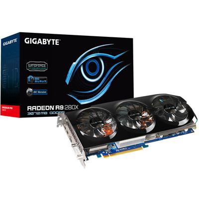 Видеокарта GIGABYTE Radeon R9 280X 3072Mb OverCklock (GV-R928XOC-3GD)