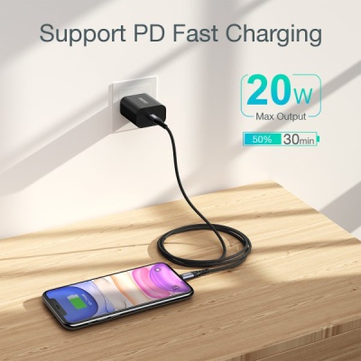 Дата кабель USB-C to Lightning 2.0m MFI Choetech (IP0041-BK)