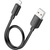 Дата кабель USB 2.0 AM to Lightning 0.25m Hyper X96 black HOCO (6942007609388)
