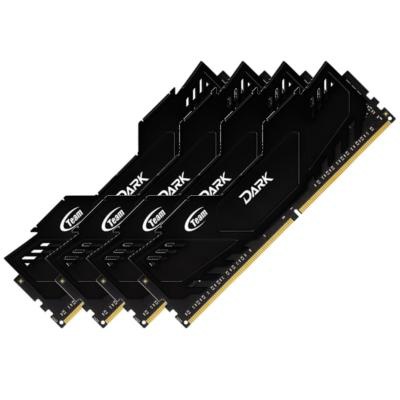 Модуль памяти DDR4 32GB (4x8GB) 2800 MHz Dark Series Team (TDKED432G2800HC16AQC01)