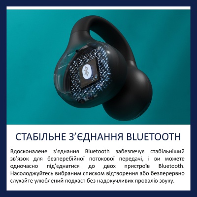 Навушники Philips TAQ2000BK/00 Wireless Black (TAQ2000BK/00)