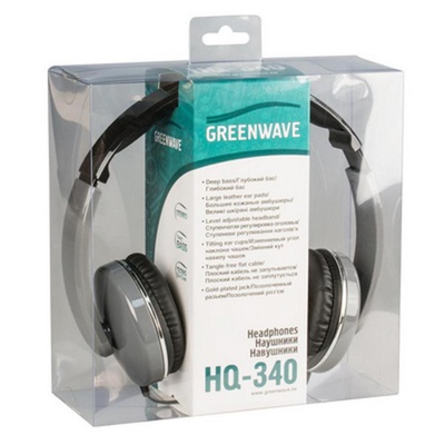 Наушники Greenwave HQ-340 black-gray
