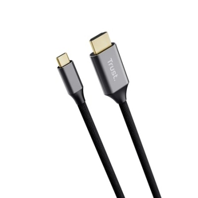 Кабель мультимедійний USB-C to HDMI 2.0m black Trust (25630_TRUST)