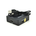 Перехідник HDMI F to VGA F 720P/1080P black Voltronic (YT-CM-HDMI/VGA-B)
