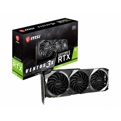 Видеокарта MSI GeForce RTX3070 8Gb VENTUS 3X OC LHR (RTX 3070 VENTUS 3X 8G OC LHR)