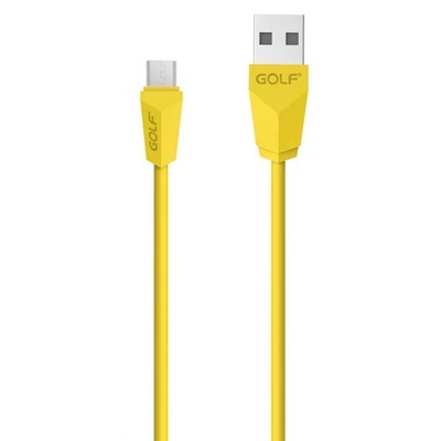 Дата кабель Golf Diamond microUSB Yellow (49929 / GC-27m)