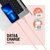Дата кабель USB 2.0 AM to Type-C 1.2m AL-CBCOLOR-T1BK Peach ACCLAB (1283126518263)