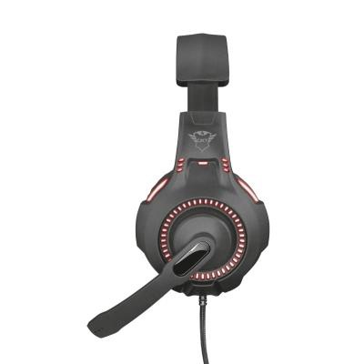 Наушники Trust GXT 407 Ravu Illuminated 3.5mm+USB BLACK (23372)