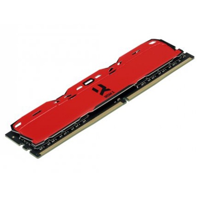 Модуль памяти для компьютера DDR4 8GB (2x4GB) 3000 MHz Iridium X Red Goodram (IR-XR3000D464L16S/8GDC)