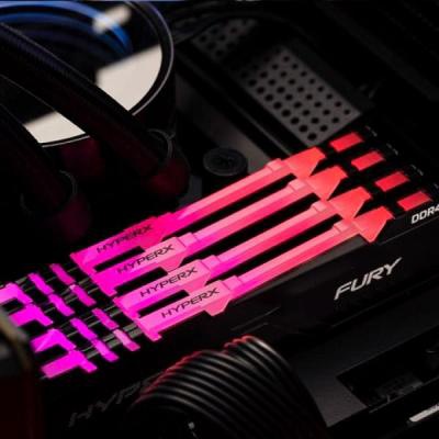 Модуль памяти для компьютера DDR4 64GB (4x16GB) 3600 MHz HyperX Fury Black HyperX (Kingston Fury) (HX436C18FB4AK4/64)