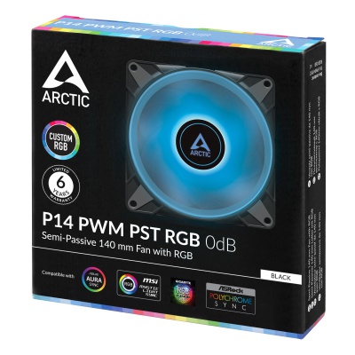 Кулер для корпуса Arctic P14 PWM PST RGB (ACFAN00238A)