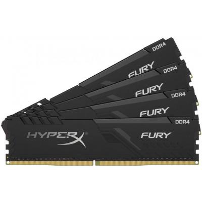 Модуль памяти для компьютера DDR4 32GB (4x8GB) 2400 MHz HyperX Fury Black Kingston (HX424C15FB3K4/32)