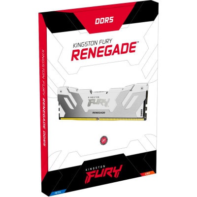 Модуль пам'яті для комп'ютера DDR5 16GB 6000 MHz Renegade White XMP Kingston Fury (ex.HyperX) (KF560C32RW-16)