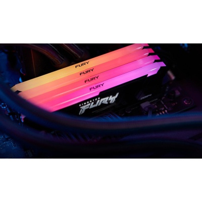 Модуль пам'яті для комп'ютера DDR4 16GB (2x8GB) 3600 MHz Beast RGB Kingston Fury (ex.HyperX) (KF436C17BB2AK2/16)