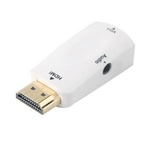 Перехідник HDMI M to VGA F white Voltronic (YT-CA-HDMI(M)/VGA(F))