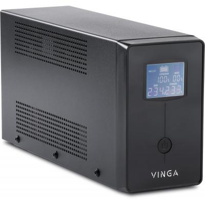Пристрій безперебійного живлення Vinga LED 2000VA metall case (VPE-2000M)