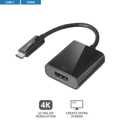 Переходник USB-C to HDMI BLACK Trust (21011_TRUST)