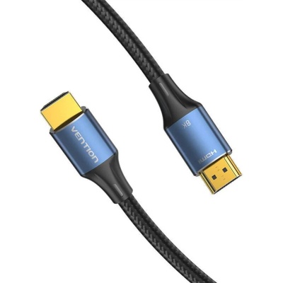 Кабель мультимедійний HDMI M to HDMI M 3.0m 8K cotton braided blue Vention (ALGLI)