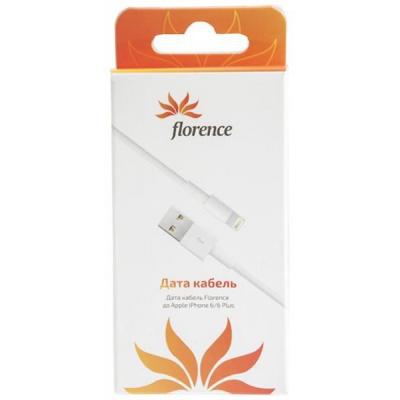 Дата кабель Florence iPhone 6/6S White 0.3m (RL042812)