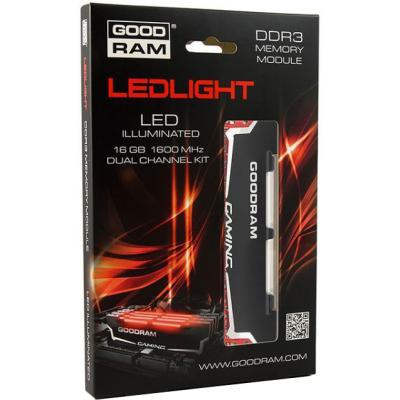 Модуль памяти DDR3 16GB (2x8GB) 2400 MHz Led Gaming GOODRAM (GL2400D364L11/16GDC)