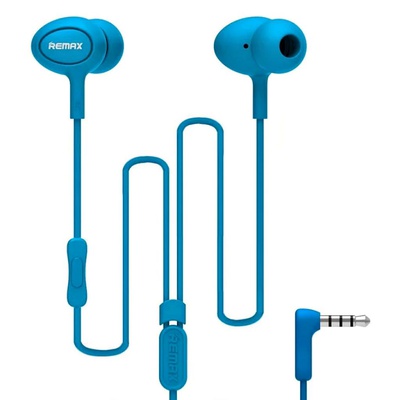 Наушники HF RM-515 Blue (mic + button call answering) Remax (42263)