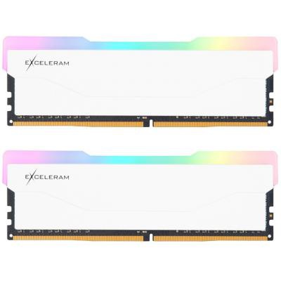 Модуль пам'яті для комп'ютера DDR4 16GB (2x8GB) 3600 MHz RGB X2 Series White eXceleram (ERX2W416369AD)