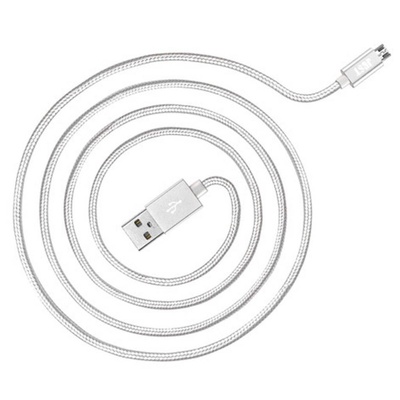 Дата кабель JUST Copper Micro USB Cable 0,5M Silver (MCR-CPR05-SLVR)