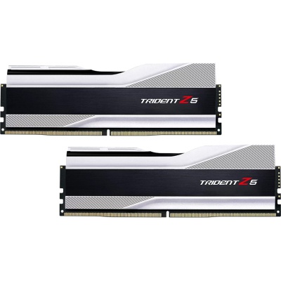 Модуль пам'яті для комп'ютера DDR5 64GB (2x32GB) 6000 MHz Trident Z5 Silver G.Skill (F5-6000J3238G32GX2-TZ5S)