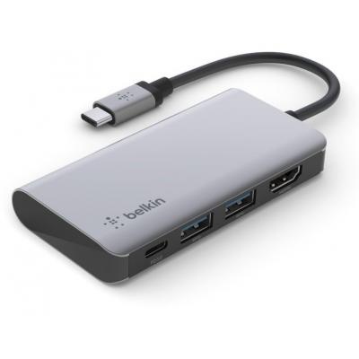 Концентратор Belkin USB-C 4in1 Multiport Dock (AVC006BTSGY)