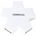 Концентратор OMEGA 4 Port USB 2.0 Hub Star White (OUH24SW)