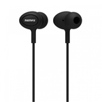 Наушники HF RM-515 Black (mic + button call answering) Remax (42262)
