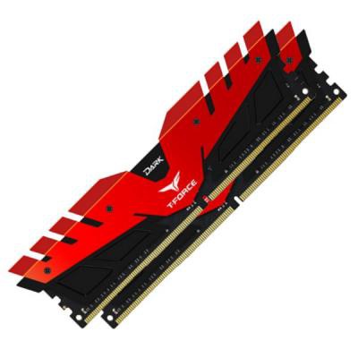 Модуль памяти для компьютера DDR4 8GB (2x4GB) 2666 MHz T-Force Dark Red Team (TDRED48G2666HC15BDC01)
