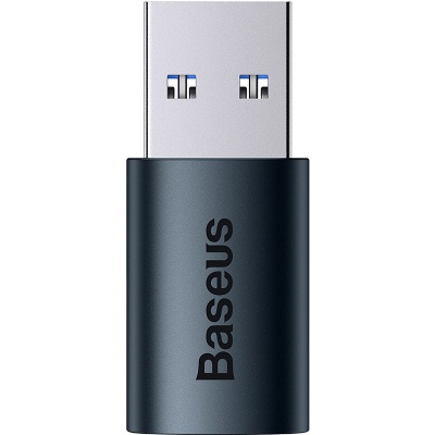 Перехідник USB 3.1 M to USB-C F blue Baseus (ZJJQ000103)