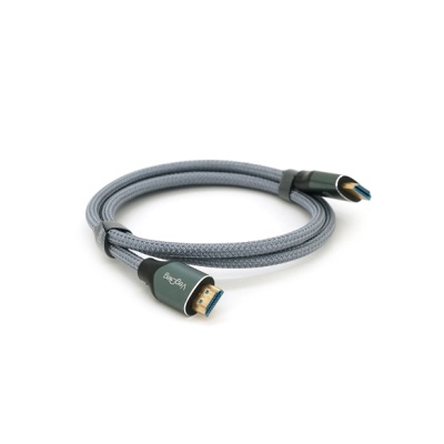 Кабель мультимедійний HDMI M to HDMI M 1.0m 8K silver VEGGIEG (YT-HDMI(M)/(M)V-H401/40356)