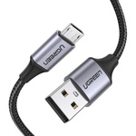 Дата кабель USB 2.0 AM to Micro 5P 1.5m US290 Silver Ugreen (US290/60152)