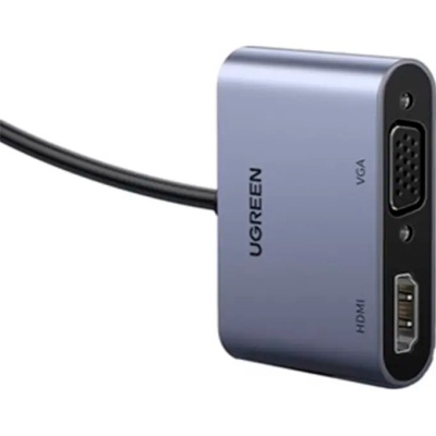 Перехідник USB 3.0 to HDMI + VGA CM449 gray UGREEN (20518)