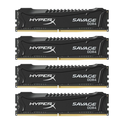Модуль памяти для компьютера DDR4 32GB (4x8GB) 2666 MHz HyperX Savage BLACK Kingston (HX426C13SB2K4/32)