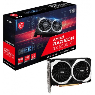 Відеокарта MSI Radeon RX 6500 XT 4Gb MECH 2X OC (RX 6500 XT MECH 2X 4G OC)