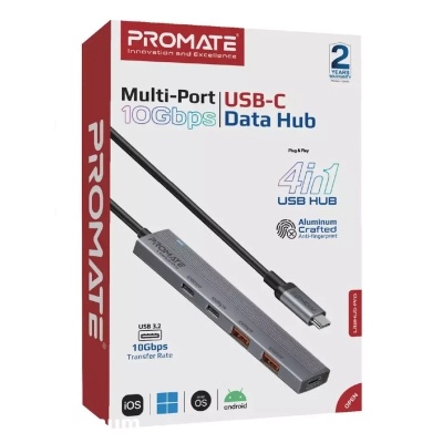Концентратор Promate USB Hub 4 ports litehub-pro (litehub-pro)