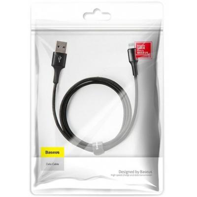Дата кабель Baseus USB 2.0 AM to Lightning 1.0m Halo Black (CALGH-B01)