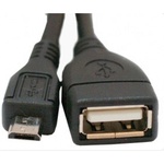 Дата кабель OTG USB 2.0 AF to Micro 5P 0.8m Atcom (16028)