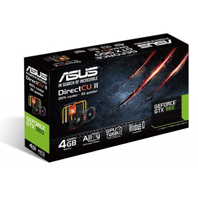 Видеокарта ASUS GeForce GTX960 4096Mb DC2 BLACK (GTX960-DC2-4GD5-BLACK)