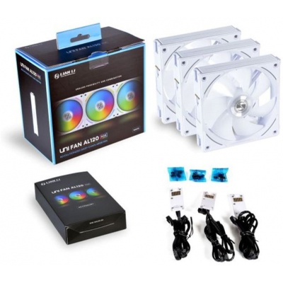 Кулер для корпуса Lian Li UNI Fan AL 120 Triple White (G99.12AL3W.00)