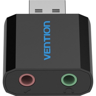 Звукова плата Vention Audio USB 2х3,5mm jack Metal (VAB-S17-B)