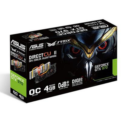 Видеокарта ASUS GeForce GTX970 4096Mb STRIX DC2 OC (STRIX-GTX970-DC2OC-4GD5)