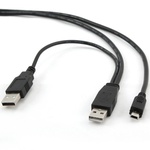 Дата кабель USB 2.0 AMx2 to Mini 5P 1.8m Cablexpert (CCP-USB22-AM5P-6)