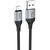 Дата кабель USB 2.0 AM to Micro 5P 1.0m 2.4A nylon X102 black HOCO (6942007608763)